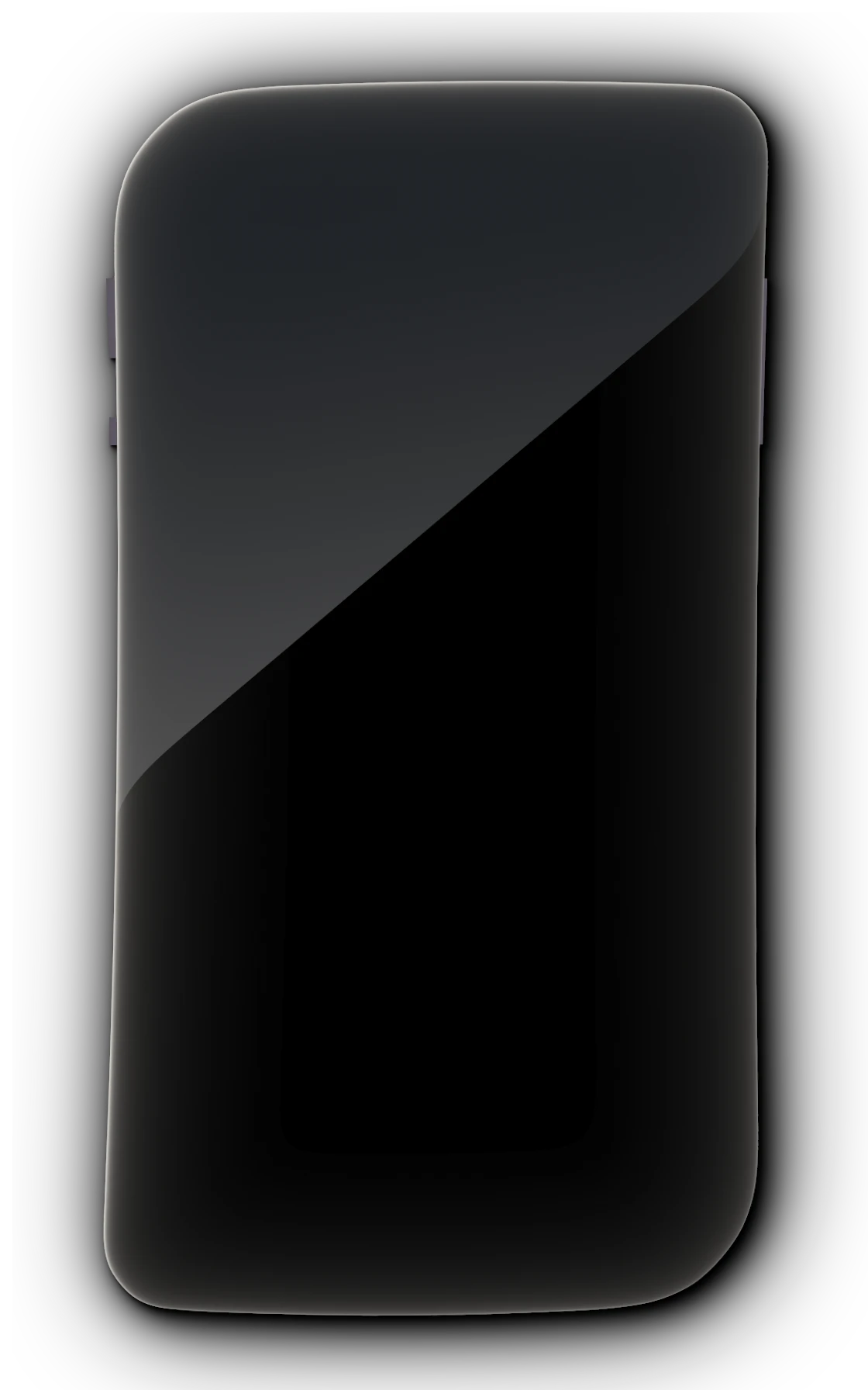 Minimalist smartphone device called Glyph in powered-off state, dark matte black chassis, subtle red ambient glow around edges, RISC-V custom silicon branding barely visible, physical SIM slot detail, hardware kill-switch button, professional product photography, dark background with soft red rim lighting, photorealistic, 8k, ultra detailed --ar 9:16 --v 6